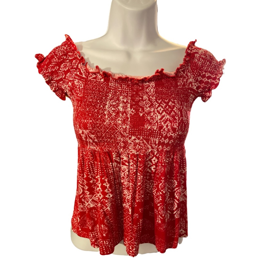 Gorgeous Rue21 Red Bandana Style Top
